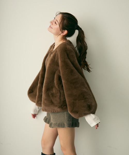 Lunea（ルネア）の「フリルボアショートパンツ（その他パンツ・レディース・アイボリー/グレー・FREE）」の20枚目の写真