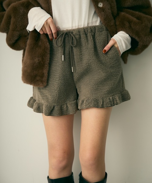 Lunea（ルネア）の「フリルボアショートパンツ（その他パンツ・レディース・アイボリー/グレー・FREE）」の22枚目の写真