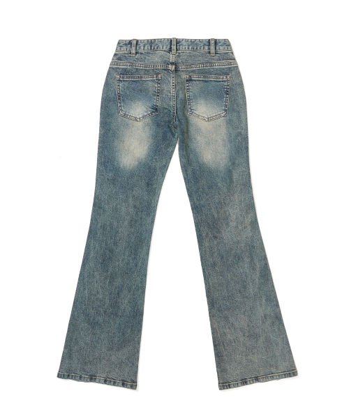 SCHISM INDUCING(スキズムインデューシング)の「ZIPPER FLARED JEANS BLUE(デニムパンツ・レディース・その他・SMALL/MEDIUM)」の22枚目の写真