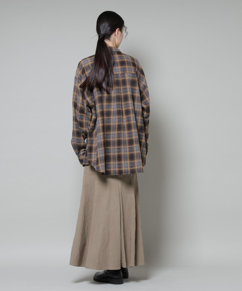 NANO universe(ナノユニバース)の「切り替え裾フレアスカート(スカート・レディース・ブラック/ブラウン/ダークベージュ・FREE)」の13枚目の写真