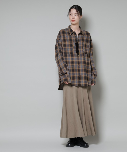 NANO universe(ナノユニバース)の「切り替え裾フレアスカート(スカート・レディース・ブラック/ブラウン/ダークベージュ・FREE)」の16枚目の写真