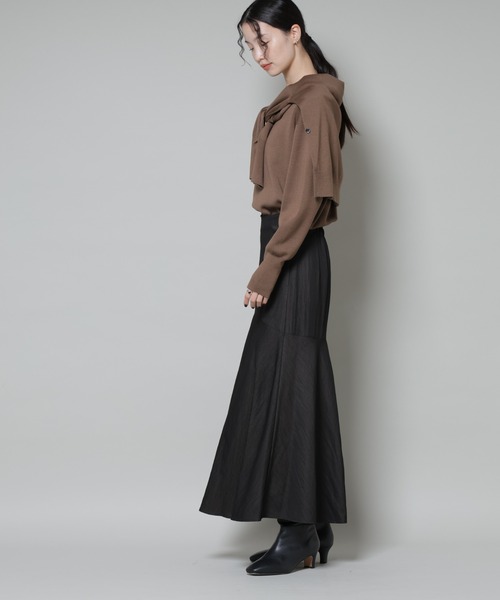 NANO universe(ナノユニバース)の「切り替え裾フレアスカート(スカート・レディース・ブラック/ブラウン/ダークベージュ・FREE)」の20枚目の写真