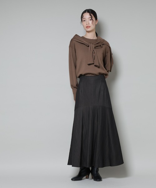 NANO universe(ナノユニバース)の「切り替え裾フレアスカート(スカート・レディース・ブラック/ブラウン/ダークベージュ・FREE)」の22枚目の写真