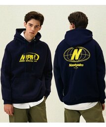 NP STUDIO（エヌピースタジオ）の「Nギャラクシーロゴフードパーカー ネイビー（パーカー）」