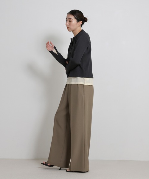 select MOCA（セレクトモカ）の「【軽量】スポンディッシュポロニットカーディガン / セットアップ対応可（カーディガン/ボレロ・レディース・アイボリー/ブラック/スミクロ/キャメル・FREE）」の22枚目の写真