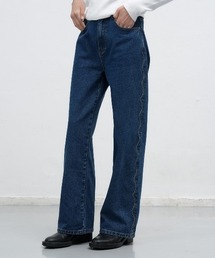 GENERAL IDEA | 【GENERAL IDEA】スカラップセミワイドデニムパンツ / WOMAN SCALLOP SEMI WIDE DENIM PANTS(デニムパンツ)