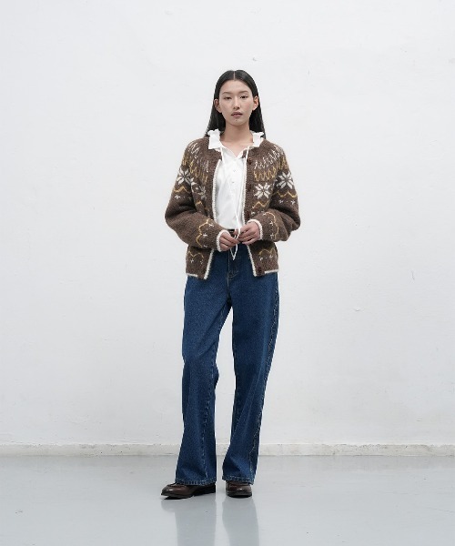 GENERAL IDEA（ジェネラルアイデア）の「【GENERAL IDEA】スカラップセミワイドデニムパンツ / WOMAN SCALLOP SEMI WIDE DENIM PANTS（デニムパンツ・レディース・ブルー・S/M/L）」の6枚目の写真