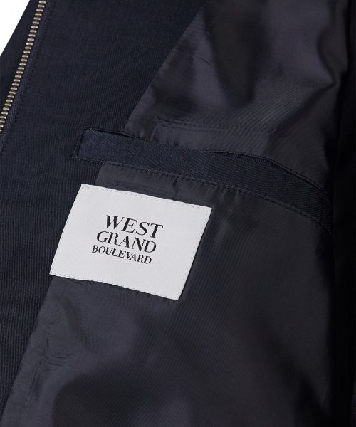 WEST GRAND BOULEVARD（ウエストグランドブルバード）の「オーバーサイズプラケットサテンブルゾンNAVY（ブルゾン・メンズ・その他・MEDIUM/LARGE）」の2枚目の写真