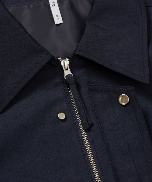 WEST GRAND BOULEVARD（ウエストグランドブルバード）の「オーバーサイズプラケットサテンブルゾンNAVY（ブルゾン・メンズ・その他・MEDIUM/LARGE）」の4枚目の写真