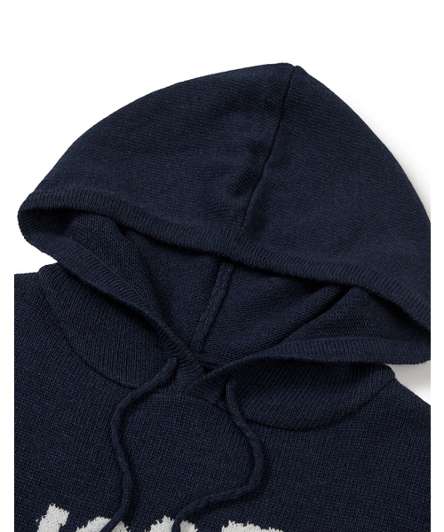 MMLG（エムエムエルジー）の「[Mmlg] WAVY LOGO HOOD KNIT (NAVY)（パーカー・レディース・その他・SMALL/MEDIUM/LARGE/X-LARGE）」の3枚目の写真