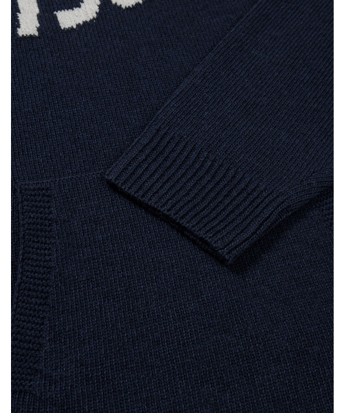 MMLG（エムエムエルジー）の「[Mmlg] WAVY LOGO HOOD KNIT (NAVY)（パーカー・レディース・その他・SMALL/MEDIUM/LARGE/X-LARGE）」の5枚目の写真