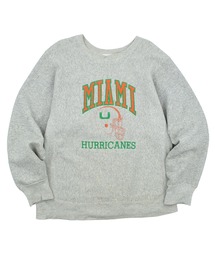 【USED】90’s Hanes “Miami Hurricanes” リバースタイプ スウェット USA製