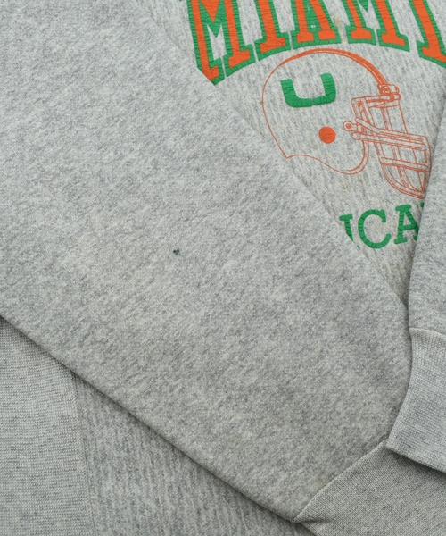 HANES(ヘインズ)の「【USED】90’s Hanes “Miami Hurricanes” リバースタイプ スウェット USA製(スウェット・メンズ・グレー・LARGE)」の14枚目の写真