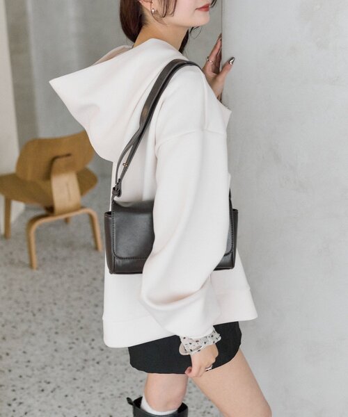 mystic（ミスティック）の「WZIPフーディーパーカー（パーカー・レディース・グレー/チャコールグレー/アイボリー・FREE）」の8枚目の写真