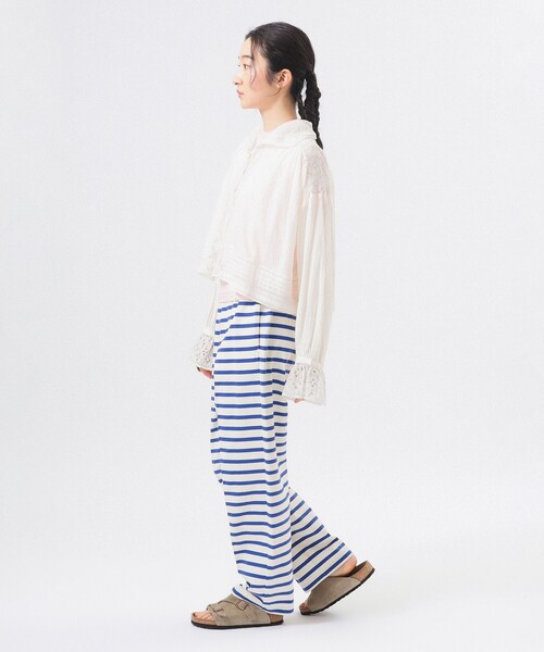 BEAMS BOY（ビームスボーイ）の「ヴィンテージ レース ブラウス（シャツ/ブラウス・レディース・ミント/ブラック/オフホワイト・ONE SIZE）」の4枚目の写真