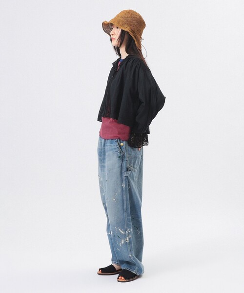 BEAMS BOY（ビームスボーイ）の「ヴィンテージ レース ブラウス（シャツ/ブラウス・レディース・ミント/ブラック/オフホワイト・ONE SIZE）」の9枚目の写真