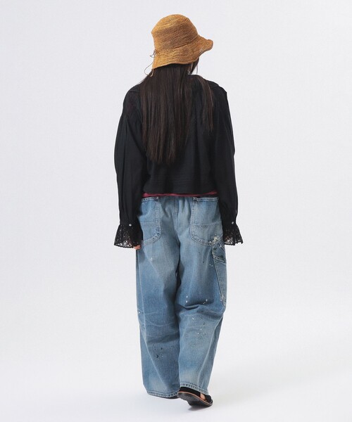 BEAMS BOY（ビームスボーイ）の「ヴィンテージ レース ブラウス（シャツ/ブラウス・レディース・ミント/ブラック/オフホワイト・ONE SIZE）」の10枚目の写真