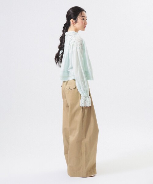 BEAMS BOY（ビームスボーイ）の「ヴィンテージ レース ブラウス（シャツ/ブラウス・レディース・ミント/ブラック/オフホワイト・ONE SIZE）」の15枚目の写真