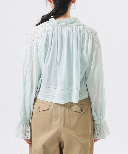 BEAMS BOY（ビームスボーイ）の「ヴィンテージ レース ブラウス（シャツ/ブラウス・レディース・ミント/ブラック/オフホワイト・ONE SIZE）」の20枚目の写真