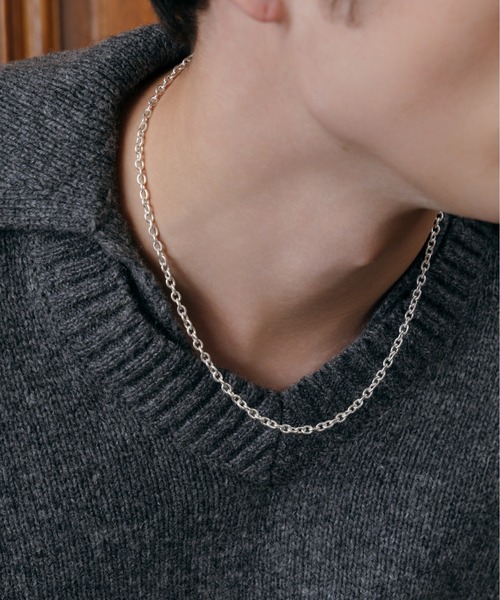 LURAKU(ルラク)の「【LURAKU】Silver925 Bold Short Necklace / シルバー925ボールドショートネックレス(ネックレス・メンズ・シルバー・FREE)」の1枚目の写真