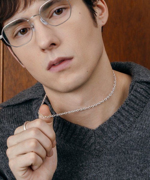 LURAKU(ルラク)の「【LURAKU】Silver925 Bold Short Necklace / シルバー925ボールドショートネックレス(ネックレス・メンズ・シルバー・FREE)」の2枚目の写真