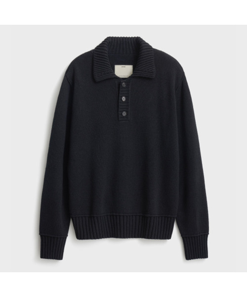 Wool Cotton Polo Knit - 3 Color