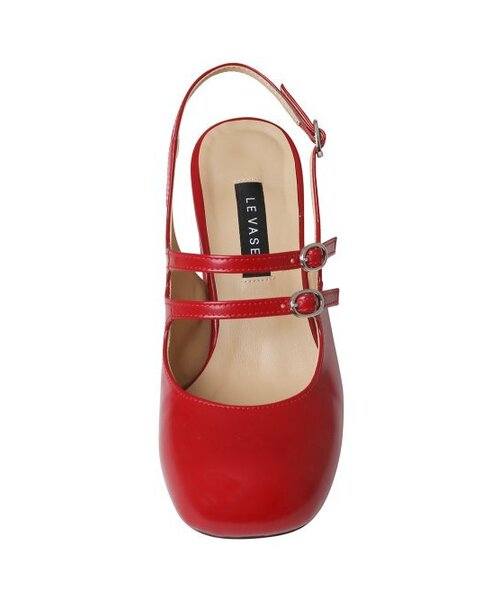 LEVASE(ルバズ)の「e.g) lou mary jane sling back-red 5cm(パンプス・レディース・その他・38/39/35/36/37/36.5/37.5/35.5/38.5)」の2枚目の写真