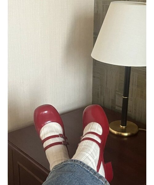 LEVASE(ルバズ)の「e.g) lou mary jane sling back-red 5cm(パンプス・レディース・その他・38/39/35/36/37/36.5/37.5/35.5/38.5)」の3枚目の写真