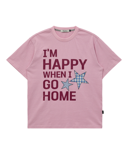 WaiKei(ワイケイ)の「I am HAPPY 半袖Tシャツ ピンク(Tシャツ/カットソー・レディース・その他・1/2/0)」の5枚目の写真
