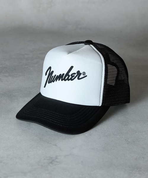 Number⑨ PRINTED MESH CAP / ナンバーナイン ロゴプリント メッシュ