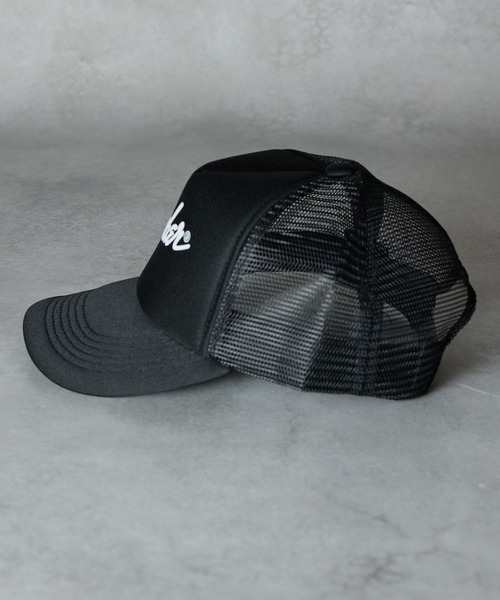 NUMBER (N)INE（ナンバーナイン）の「Number⑨ PRINTED MESH CAP / ナンバーナイン ロゴプリント メッシュキャップ（キャップ・メンズ・ブラック/ホワイト×ブラック・FREE）」の9枚目の写真