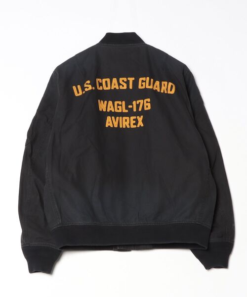 AVIREX（アヴィレックス）の「COTTON LIGHT MA-1 "U.S.COAST GUARD" / コットン ライト エムエーワン ユーエス コーストガード / AVIREX / アヴィレックス（MA-1・メンズ・オリーブ/ブラック/ブラウン・XX-LARGE/X-LARGE/MEDIUM/LARGE）」の10枚目の写真