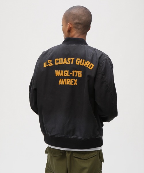 AVIREX（アヴィレックス）の「COTTON LIGHT MA-1 "U.S.COAST GUARD" / コットン ライト エムエーワン ユーエス コーストガード / AVIREX / アヴィレックス（MA-1・メンズ・オリーブ/ブラック/ブラウン・XX-LARGE/X-LARGE/MEDIUM/LARGE）」の13枚目の写真