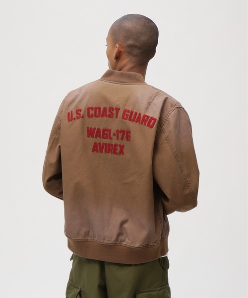 アイボリー スカジャン U.S. Coast Guard アイボリー スカジャン U.S. Coast Guard アイボリー スカジャン U.S.