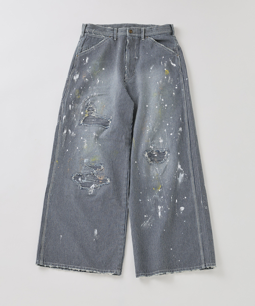 JOURNAL STANDARD(ジャーナルスタンダード)の「ヒッコリー バギー ワーク パンツ(デニムパンツ・メンズ・サックスブルー・LARGE/MEDIUM)」の1枚目の写真