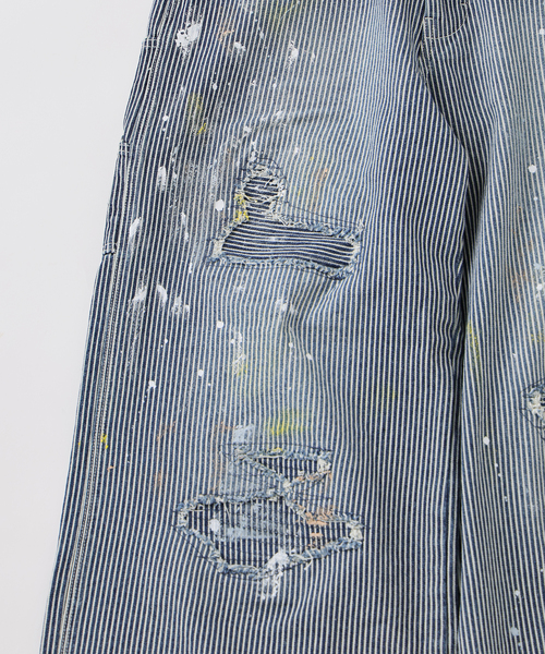 JOURNAL STANDARD(ジャーナルスタンダード)の「ヒッコリー バギー ワーク パンツ(デニムパンツ・メンズ・サックスブルー・LARGE/MEDIUM)」の4枚目の写真