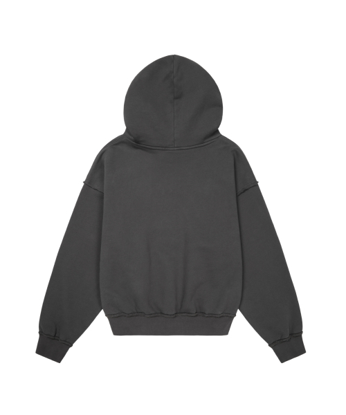AAKAM（アーカム）の「Buttoned Patch Hoodie (Black)（パーカー・レディース・その他・1/2）」の2枚目の写真