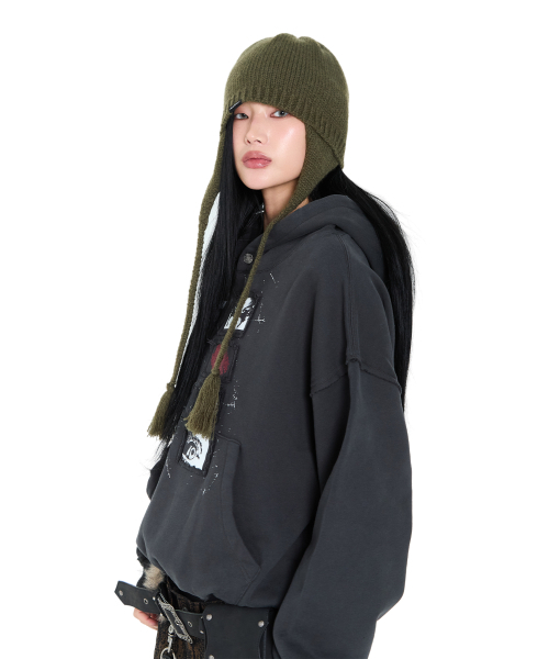 AAKAM（アーカム）の「Buttoned Patch Hoodie (Black)（パーカー・レディース・その他・1/2）」の8枚目の写真