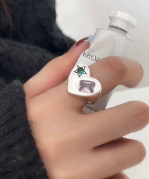 mul.（ムル）の「【456777】カラフルビジューリング(RZ)（リング）」