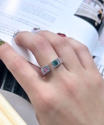 mul.（ムル）の「【456777】カラフルビジューリング(RZ)（リング）」