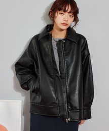 mysty woman | アソートフェイクレザーブルゾン 641528(ブルゾン)