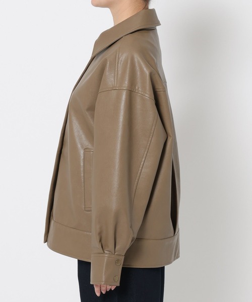 mysty woman(ミスティウーマン)の「アソートフェイクレザーブルゾン 641528(ブルゾン・レディース・モカ/ブラック/ブラウン系その他・FREE)」の10枚目の写真