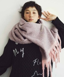 ＭＥＤＥ１９Ｆ　配色遣いの大判ストール