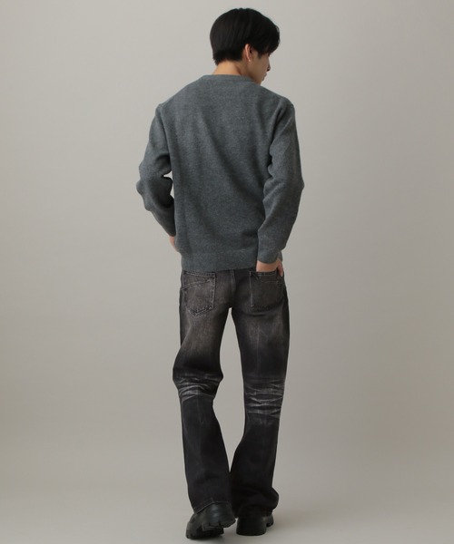 LAND MUSEUM(ランドミュージアム)の「LAND MUSEUM/加工フレアデニム(デニムパンツ・メンズ・ブラック・LARGE/MEDIUM)」の14枚目の写真