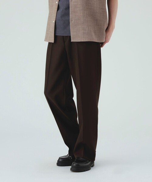 BEAMS HEART（ビームスハート）の「【7/16値下げ】ポリエステル ツイル ストレート スラックス（ウォッシャブル）（スラックス・メンズ・ブラック/ダークブラウン・SMALL/MEDIUM/LARGE）」の6枚目の写真