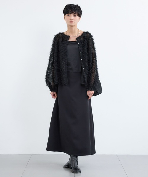 BARNYARDSTORM(バンヤードストーム)の「BARNYARDSTORM / 2WAYストレッチフレアスカート / ハンドウォッシャブル(スカート・レディース・ブラック・S/M)」の5枚目の写真