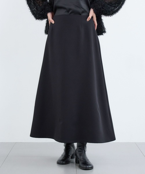 BARNYARDSTORM(バンヤードストーム)の「BARNYARDSTORM / 2WAYストレッチフレアスカート / ハンドウォッシャブル(スカート・レディース・ブラック・S/M)」の2枚目の写真