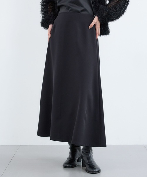 BARNYARDSTORM(バンヤードストーム)の「BARNYARDSTORM / 2WAYストレッチフレアスカート / ハンドウォッシャブル(スカート・レディース・ブラック・S/M)」の9枚目の写真