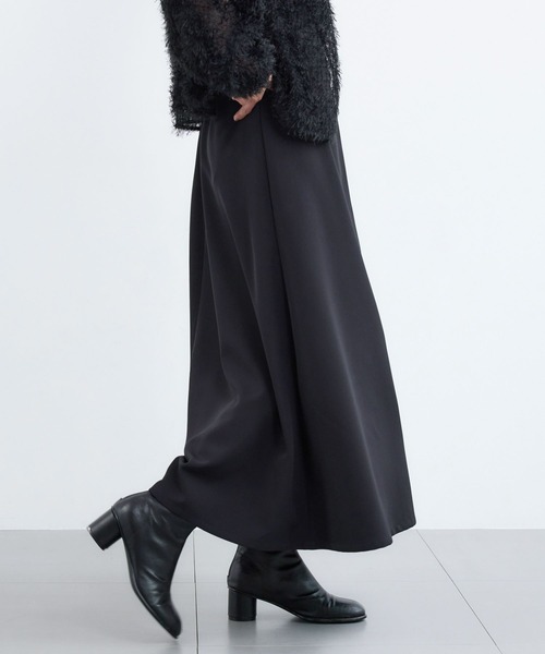 BARNYARDSTORM(バンヤードストーム)の「BARNYARDSTORM / 2WAYストレッチフレアスカート / ハンドウォッシャブル(スカート・レディース・ブラック・S/M)」の3枚目の写真