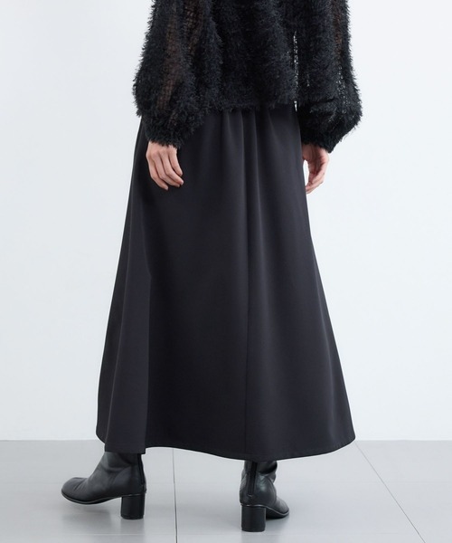 BARNYARDSTORM(バンヤードストーム)の「BARNYARDSTORM / 2WAYストレッチフレアスカート / ハンドウォッシャブル(スカート・レディース・ブラック・S/M)」の4枚目の写真